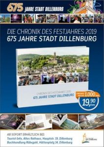 Das Cover zur Chronik der 675-Jahrfeier der Oranienstadt Dillenburg