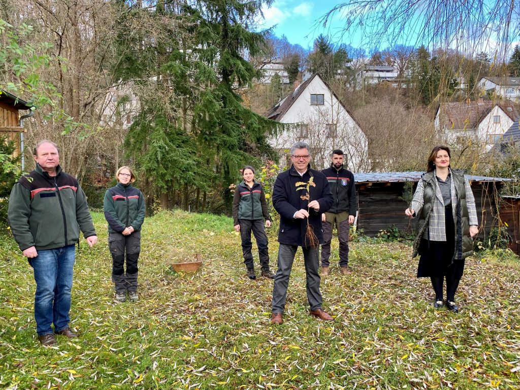 Gruppenfoto der Projektbeteiligten Zukunftswald