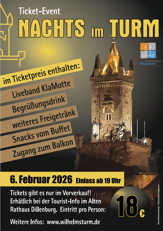 Plakat zur Veranstaltung "Nachts im Turm" mit Klick aufs Bild geht´s zum ganzen Artikel