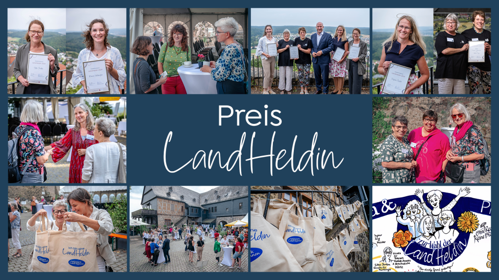 Frauen, die die Auszeichnung "LandHeldin" erhalten haben