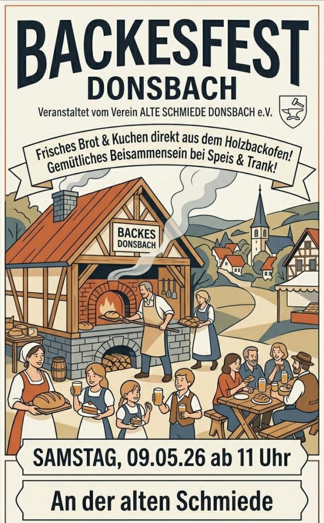 Hinweis auf das Backesfest am 09.05.26. Mit Klick aufs Bild geht´s zum ganzen Artikel