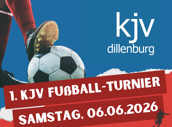 Werbung für das Fußballturnier der KJV. Mit Klick aufs Bild geht´s zum ganzen Artikel.
